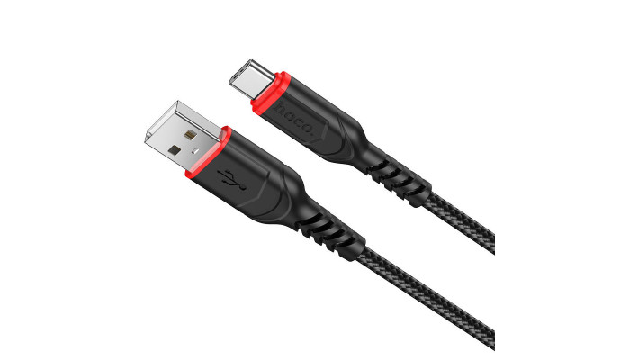 Дата кабель Hoco X59 Victory USB to Type-C (1m) Чорний - фото