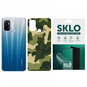 Захисна плівка SKLO Back (на задню панель) Camo для Oppo Reno 5 5G Зелений / Army Green