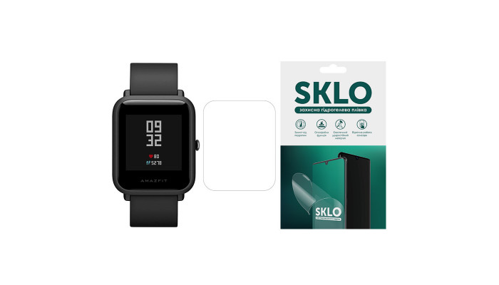 Защитная гидрогелевая пленка SKLO (экран) 4шт. для Xiaomi Redmi Watch 2 Lite Прозрачный фото