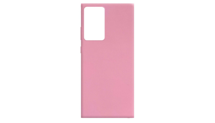 Силиконовый чехол Candy для Samsung Galaxy Note 20 Ultra Розовый - фото