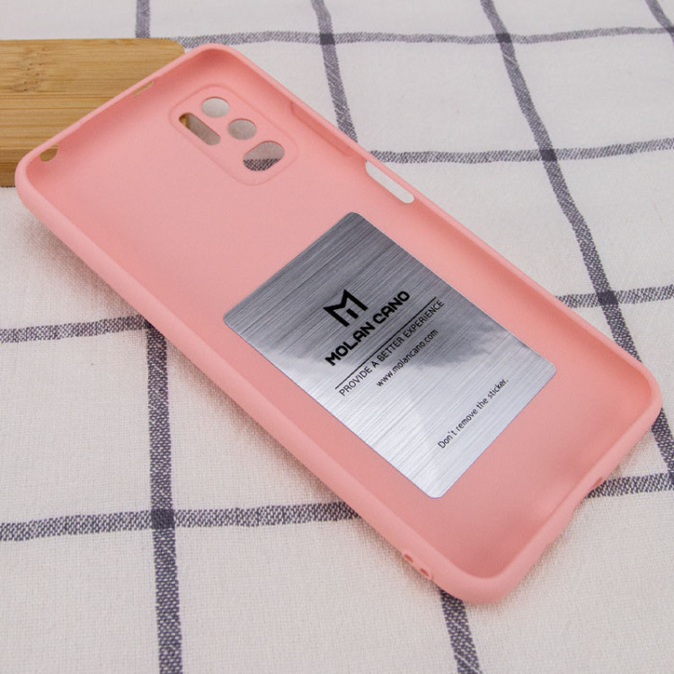 TPU чехол Molan Cano Smooth для Xiaomi Redmi Note 10 5G / Poco M3 Pro (Розовый) фото