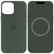 Чехол Silicone case (AAA) full with Magsafe and Animation для Apple iPhone 12 Pro / 12 (6.1") Зеленый / Cyprus Green