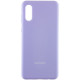 Чохол Silicone Cover Full Protective (AA) для Samsung Galaxy A02 Бузковий / Dasheen - фото