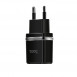 Сетевое зарядное устройство (зарядка) Hoco C12 Dual USB Charger 2.4A Черный