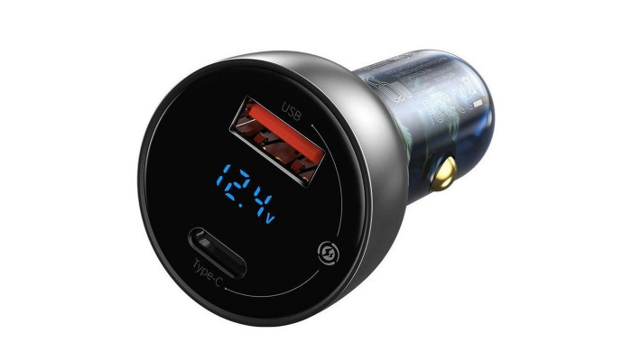 Автомобильное зарядное устройство Baseus Particular PPS 65W USB + Type-C (CCKX-C) Серый - фото