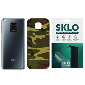 Защитная пленка SKLO Back (на заднюю панель) Camo для Xiaomi Redmi Note 9 4G / Redmi 9 Power / Redmi 9T Коричневый / Army Brown