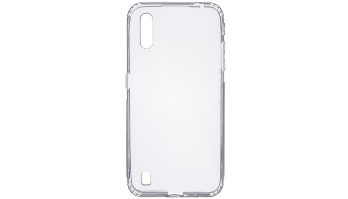 TPU чохол GETMAN Transparent 1,0 mm для Samsung Galaxy A01 Безбарвний (прозорий) - фото