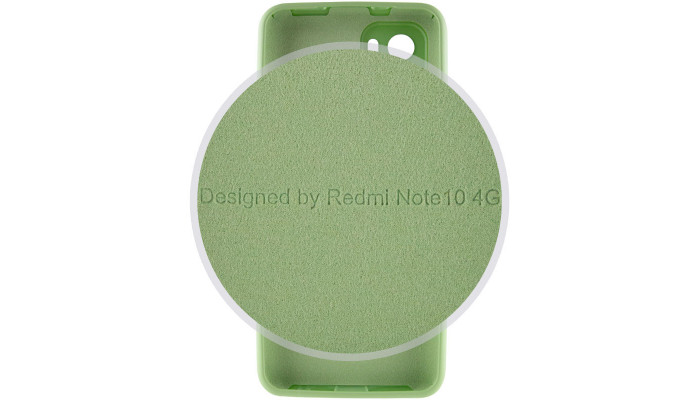 Чохол Silicone Cover Full Camera (AA) для Xiaomi Redmi Note 10 / Note 10s М'ятний / Mint - фото