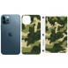Захисна плівка SKLO Back (на задню панель+грани) Camo для Apple iPhone 13 Pro (6.1") Зелений / Army Green