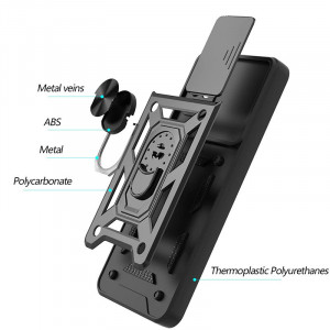 Ударопрочный чехол Camshield Serge Ring для Samsung Galaxy M53 5G Черный