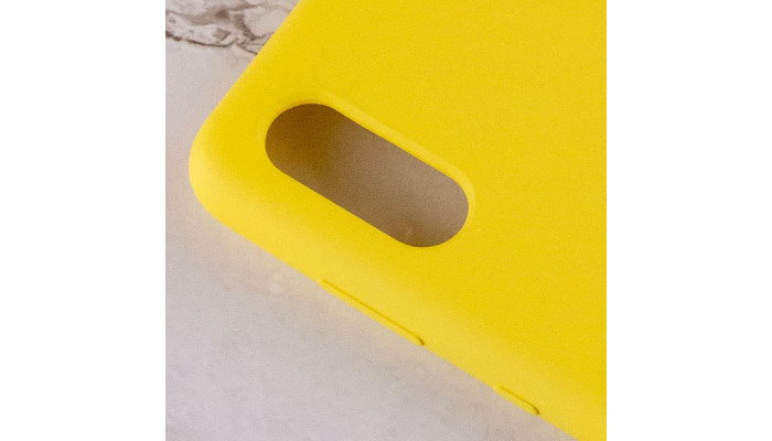 Чохол Silicone Cover Full Protective (AA) для Samsung Galaxy A02 Жовтий / Yellow - фото