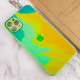 Чехол TPU+Glass Impasto abstract для Apple iPhone 11 Pro (5.8) (Yellow green) фото