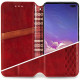 Кожаный чехол книжка GETMAN Cubic (PU) для Xiaomi Mi 10 Lite Красный - фото