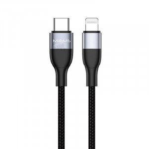 Дата кабель MJEMS US-SJ330 M2 Type-C to Lightning Fast Charging Cable 1.2m Черный