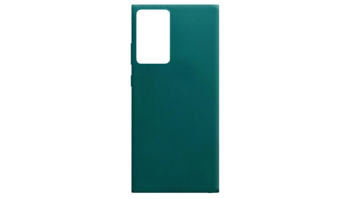 Силиконовый чехол Candy для Samsung Galaxy Note 20 Ultra Зеленый / Forest green - фото