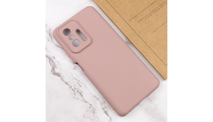Чехол Silicone Cover Lakshmi Full Camera (A) для Xiaomi 11T / 11T Pro Розовый / Pink Sand - фото