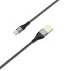 Дата кабель Borofone BU11 Tasteful USB to MicroUSB (1.2m) Чорний - фото