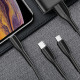 Автомобільний зарядний пристрій Usams C13 2.1A Dual USB + U35 3IN1 Charging Cable (1m) Чорний - фото
