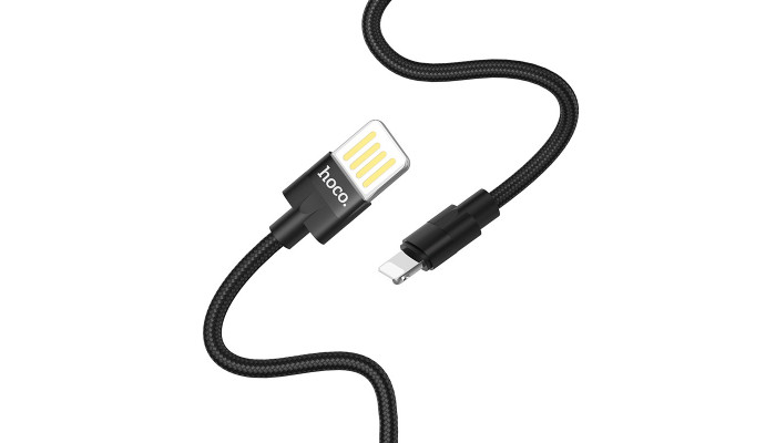 Дата кабель Hoco U55 Outstanding Lightning Cable (1.2m) Чорний - фото