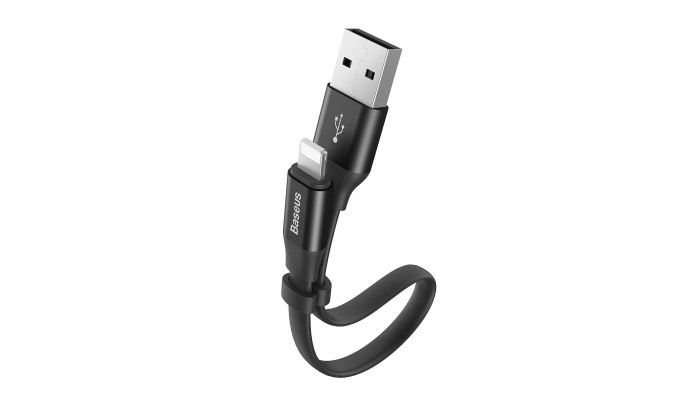 Дата кабель Baseus Nimble Portable USB to Lightning (23см) (CALMBJ-B01) Черный - фото