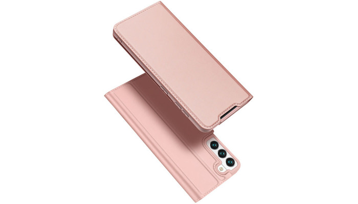 Чехол-книжка Dux Ducis с карманом для визиток для Samsung Galaxy S22+ Rose Gold - фото