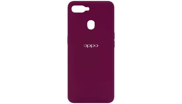 Чохол Silicone Cover My Color Full Protective (A) для Oppo A5s / Oppo A12 Бордовий / Marsala - фото