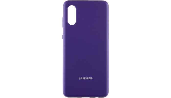 Чохол Silicone Cover Full Protective (AA) для Samsung Galaxy A02 Фіолетовий / Purple - фото