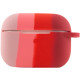 Силиконовый футляр Colorfull для наушников AirPods Pro (Розовый / Красный) фото