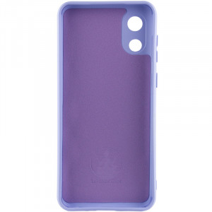 Чехол Silicone Cover Lakshmi Full Camera (A) для Samsung Galaxy A03 Core Сиреневый / Dasheen