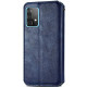 Шкіряний чохол книжка GETMAN Cubic (PU) для Samsung Galaxy A13 4G Синій - фото
