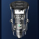 Автомобільний зарядний пристрій Usams US-CC162 C31 2 Ports A+A Transparent black - фото