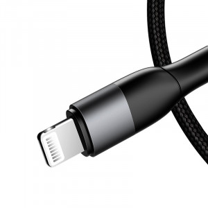 Дата кабель MJEMS US-SJ330 M2 Type-C to Lightning Fast Charging Cable 1.2m Черный