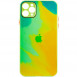 Чохол TPU+Glass Impasto abstract для Apple iPhone 11 Pro (5.8") Yellow green