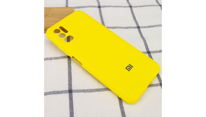 Чехол Silicone Cover My Color Full Camera (A) для Xiaomi Redmi Note 10 5G / Poco M3 Pro Желтый / Flash - фото