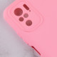 Чехол Silicone Cover Full Camera without Logo (A) для Xiaomi Redmi Note 10 / Note 10s Розовый / Pink - фото