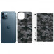 Захисна плівка SKLO Back (на задню панель+грани) Camo для Apple iPhone 13 Pro (6.1") Сірий / Army Gray