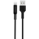 Дата кабель Borofone BX1 EzSync USB to Lightning (1m) Чорний - фото