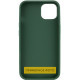 TPU чохол Bonbon Metal Style для Samsung Galaxy A12 Зелений / Pine green - фото