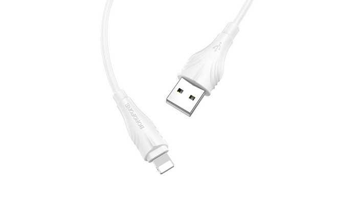 Дата кабель Borofone BX18 Optimal USB to Lightning (2m) Білий - фото