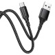 Дата кабель Borofone BX54 Ultra bright USB to MicroUSB (1m) Черный - фото