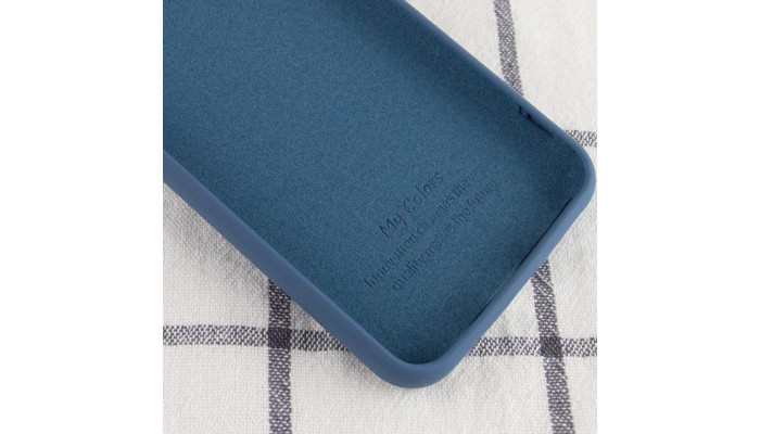 Чехол Silicone Cover My Color Full Protective (A) для Xiaomi Mi 10T Lite / Redmi Note 9 Pro 5G Синий / Navy blue - фото