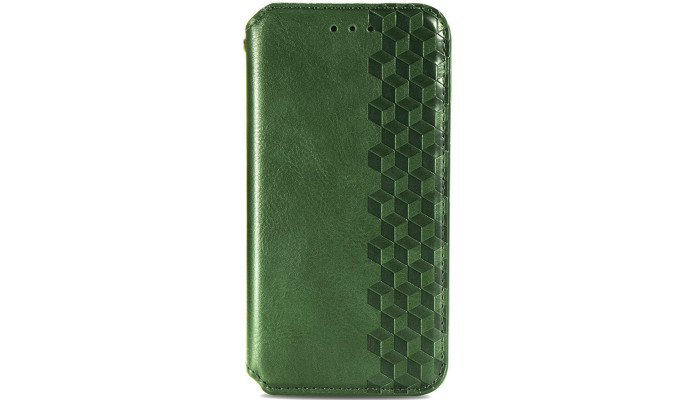 Кожаный чехол книжка GETMAN Cubic (PU) для Samsung Galaxy S20 FE Зеленый - фото