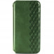 Шкіряний чохол книжка GETMAN Cubic (PU) для Samsung Galaxy S20 FE Зелений