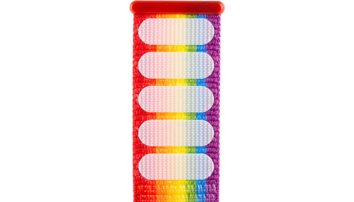 Ремешок Nylon для Apple watch 38mm/40mm/41mm Разноцветный / Rainbow - фото