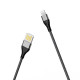 Дата кабель Borofone BU11 Tasteful USB to Lightning (1.2m) Чорний - фото