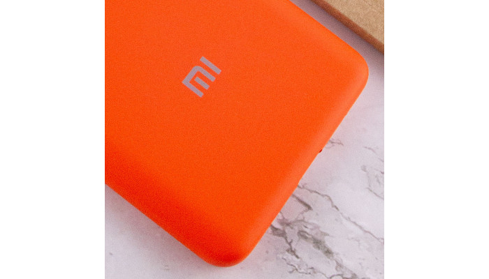 Чохол Silicone Cover Full Protective (AA) для Xiaomi Redmi Note 10 Pro / 10 Pro Max Помаранчевий / Neon Orange - фото