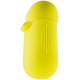 Силиконовый футляр New с карабином для наушников Airpods 1/2 (Желтый / Bright Yellow) фото