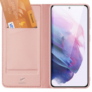 Чехол-книжка Dux Ducis с карманом для визиток для Samsung Galaxy S22+ Rose Gold