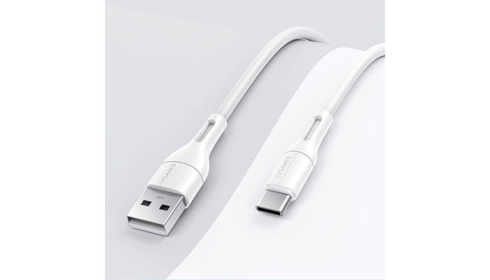 Дата кабель USAMS US-SJ501 U68 USB to Type-C (1m) Білий - фото
