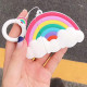Силиконовый футляр Fairy Tale series для наушников AirPods 1/2 Rainbow - фото